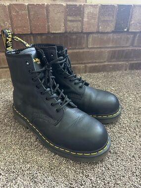 Dr. Martens Industrial Steel Toe Work Boots - Men’s Size 9 Like New